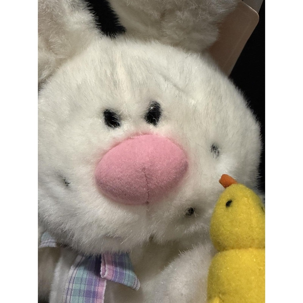 Vintage Russ Berrie Easter Plush W/chick White Rabbit 1994 W/tag - Picture 8 of 11